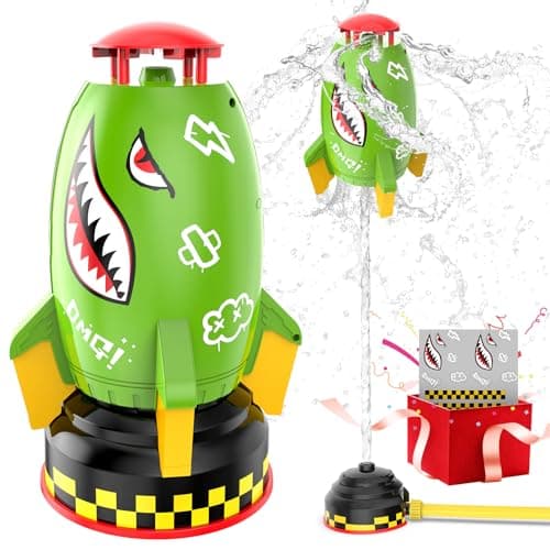 Skirfy Outdoor Water Sprinkler for Kids Toys,Summer Water Rocket Launcher for Kids,Outdoor Sprinkler Toy Backyard Lawn Birthday Gift for Girls Boys Age 3 4 5 6 7 8 Year Old - Image 1