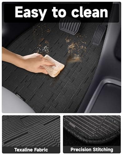 OEMATS Ultra Durable Car Floor Mats, Premium PVC Coil All-Weather Automotive Floor Mats, Universal Fit with Anti-Slip Nibbs Backing, Waterproof | Wear Resistant | Flame Retardant, Black 4PCS - Thumbnail 2