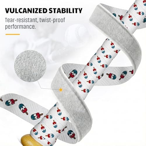 JAYA Bat Grip Tape, 2-Pack Mixed Colors, 1.1mm PU Bat Wrap with Full Adhesive Backing, Non-Slip Sweat-Wicking & Breathable Handle Grip for Baseball/Softball/Cricket Bats, 1100 x 27mm - Thumbnail 4
