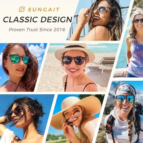 SUNGAIT Night Vision Glasses for Women Men: Vintage Round Yellow Sunglasses Classic Retro Designer Style (Amber Frame (Matte Finish)/Night Lens) SGT567HPKYS - Thumbnail 2