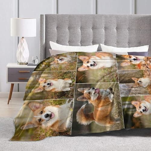 Ships Next Day . Custom Blanket with Photos Text Customized Blanket Personalized Flannel/Sherpa Throw Blankets for Adult Kid Birthday Christmas Halloween Fathers Mothers Valentines Gift - 50"x 60" - Thumbnail 4