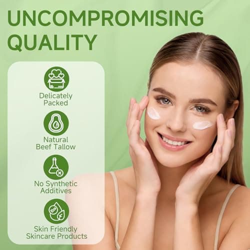 mkzea Beef Tallow for Skin, Beef Tallow, Grass Fed Beef Tallow, Whipped Beef Tallow for Face Moisturizer for All Purpose Tallow Balm, 2 packs - Thumbnail 4