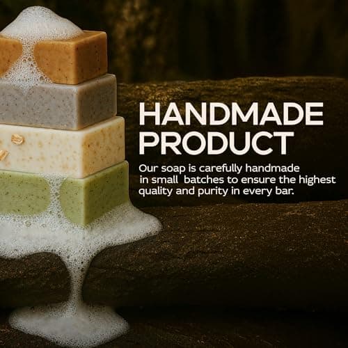 Wellness Gift Sea Moss Soap Bar – All-Natural Detox Soap with Coffee, Vanilla, Coconut & Oatmeal Honey – Gentle Handmade Foam for Sensitive Skin, Face & Body – Valentine's Gift for Men & Women - Thumbnail 3