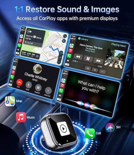 YUHUO Wireless Carplay Adapter, Wired CarPlay to Wireless,Mini USB Design for Car Play&Android Auto, 2025 Upgrade Easy Use Fast Stable Connection for iPhone (Gray) - Thumbnail 5