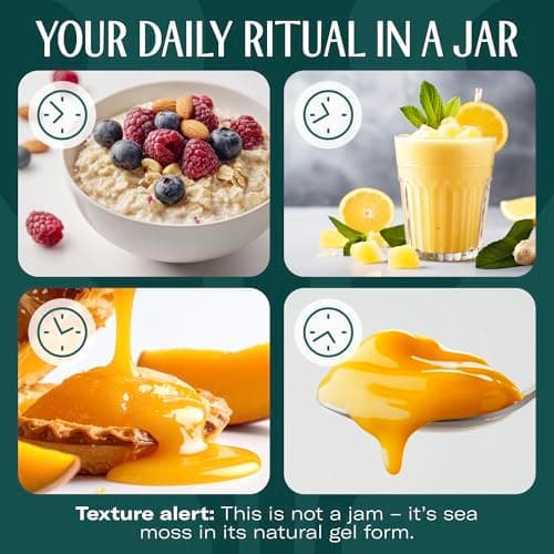 TrueSeaMoss Sea Moss Gel – Made in USA – 5-in-1 Formula – Wildcrafted Seamoss, Ashwagandha & Jarred Vegetables – Ashwagandha, Pack of 1 (Labels may Vary) - Thumbnail 4