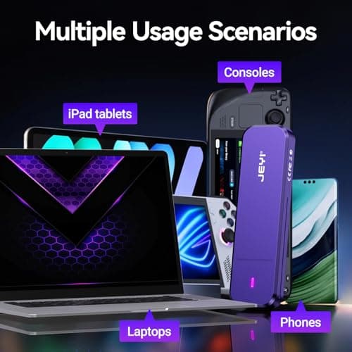 JEYI NVMe SSD Enclosure, 10Gbps M.2 to USB C Adapter/Reader, Aluminum Cooling, M Keys, Compatible with 2230/2242/2260/2280 SSDs - Thumbnail 6