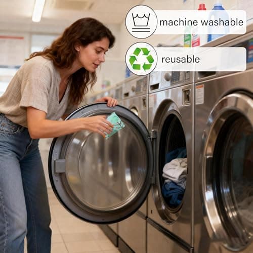 RUIPBOTE 12 Pack Reusable Grocery Bags, Foldable Shopping Bags with 6 Patterns, Reusable Tote Bags for Grocery, Travel, Gift - Thumbnail 5