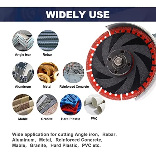 Metal Cutting Diamond Blade 9"- BRSCHNITT 230mm All-Purpose Diamond Saw Blade for Rebar Sheet Metal Angle Iron Stainless Steel Concrete. - Thumbnail 3