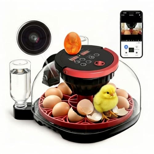 Joiify Incubators for Hatching Eggs, 12-24 Egg Smart WiFi Incubator with 1080P Camera, App Control, One-Click Incubation for Chicken Quail Duck Pigeon, Auto Egg Turner, External Water Refill, Candler - Image 1