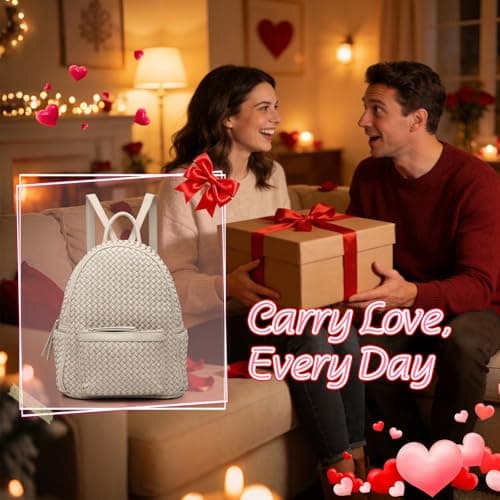 SHOMICO Mini Woven Backpack Purse for Women, Trendy Versatile Daypack, All-Match Fashion Bag,Spring Travel(Small Beige Woven) - Thumbnail 2