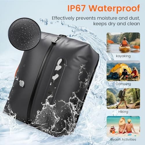 Seaflash Vacuum Travel Bags with Pump, 2 Pack 34L Space Saver Vacuum Compression Bags for Travel Luggage Suitcase Backpack, Waterproof & Reusable Vacuum Packing Cubes for Clothing (2PCS + Pump) - Thumbnail 5