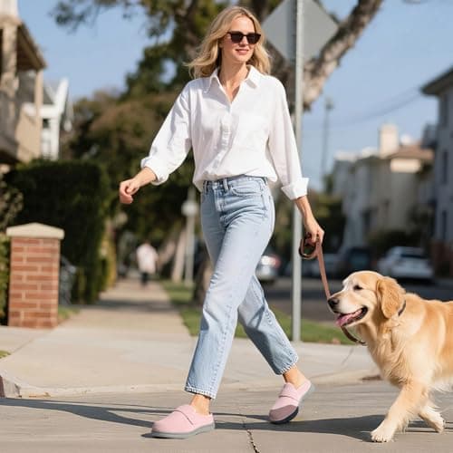 YOLIS Slippers with Arch Support for Women, Comfortable Orthopedic Slippers for Plantar Fasciitis, Non-Slip Women's House Shoes Indoor Outdoor - Thumbnail 2