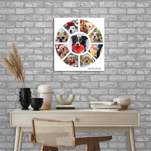 ZHIYYHAO Collage Canvas Prints with Your Photos Framed Customize 9 Image Collage Wall Art for Living Room Bedroom Study room Home Decor (CF-16,24.00L''X24.00W) - Thumbnail 3