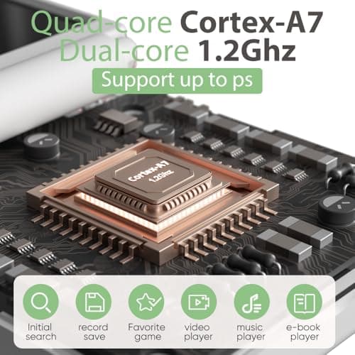 Miyoo Mini Flip Retro Handheld Game Console, 2.8 Inch 750*560 IPS Screen, Portable Linux Emulator Handheld, Gift for Men & Women, Yellow - Thumbnail 5