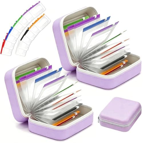 NeLiangIA Lavender Purple Waterproof Pill Organizer, Large Capacity Travel Medicine Bag with 14 Pouches, Portable Pill Organizer for Family Travel