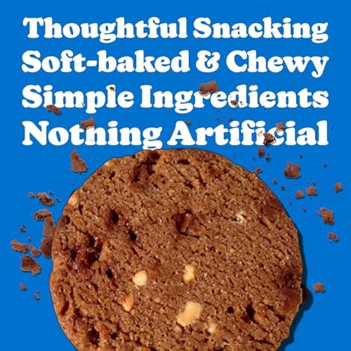 Love + Chew Superfood Soft Baked Protein Cookies, Gluten Free, Vegan, 10g Plant Protein Per Cookie, Healthy Snacks for Adults and Kids, Individually Wrapped Cookies, Peanut Butter Chip, 10 Pack - Thumbnail 6