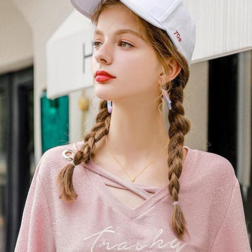 Turandoss G Necklace for Women, 14K-Gold-Plated Heart Initial Necklaces, Simple Tiny Initial Gifts, Heart Letter Necklace for Women Jewelry - Thumbnail 5