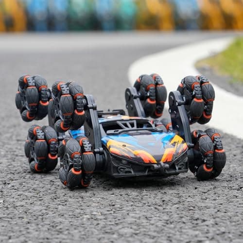 NEXBOX Cool 8 Wheels Hand Controlled rc Stunt Car Toys, Gesture Sensing Remote Control Cars for Boys Age 6 7 8-12 13 14 Year Old, Birthday Gifts Ideas for Kids - Thumbnail 5