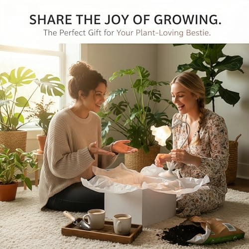 Table Top Grow Light for Indoor Plants – Decorative Desk Plant Light for Succulents Bonsai Cactus, Adjustable Desktop Grow Lights with Base, Cute Office Mini Grow Lamp - Thumbnail 2