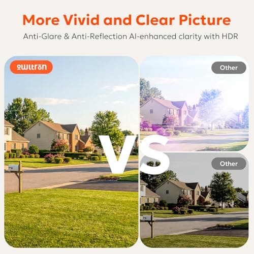 owltron 2K Window Camera, 5G & 2.4GHz WiFi Indoor Cameras for Home Security with Al Color Night Vision, Human/Motion Detection, Real-Time Alerts, Anti-Glare, Easy & Quick Install, 24/7 Recording - Thumbnail 2