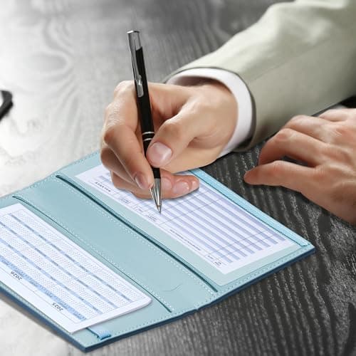 Airkit Checkbook Covers for Personal Checkbook, PU Leather Checkbook Holder for Men & Women – Stylish Print Pattern - Thumbnail 6