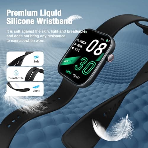 mamidomo 2.01in Smart Watch, Answer/Make Call Smart Watches for Men Women for iPhone and Android, Heart Rate, SpO2 Sleep Monitor, Pedometer, 112 Sports Modes - Thumbnail 4