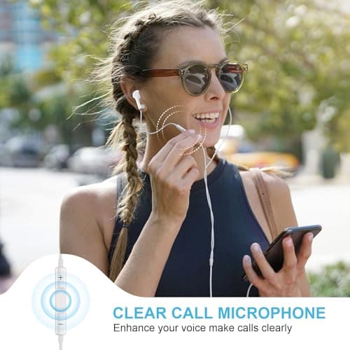 USB C Headphones for iPhone 17 16 15, Wired Earbuds with Mic & Remote Control, Nosie Cancelling for Apple Headphones with 3 Size Tips, Type C Earphones for Android, Galaxy S25 S24, Pixel 9, 2 Pack - Thumbnail 5