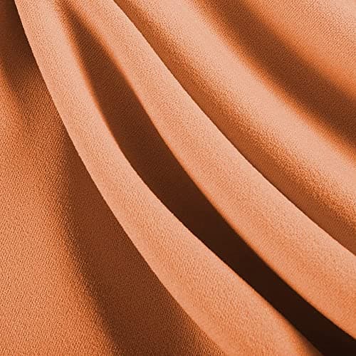 ZEZCLO Women Poodle Skirt 50s Vintage Pleated A-line Zipper Skirts Orange Pink M - Thumbnail 5