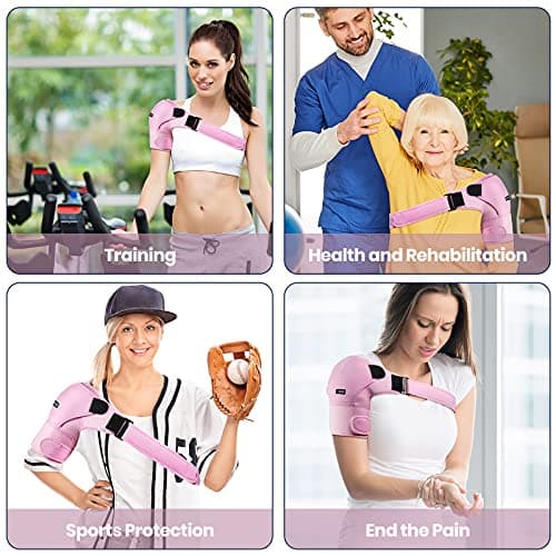 Shoulder Brace for Women and Men Recovery Shoulder. Adjustable Shoulder Support for Rotator Cuff, AC Joint Pain Relief, Shoulder Injuries. Perfect Fit Shoulder Compression Sleeve (One Size Regular) - Thumbnail 6