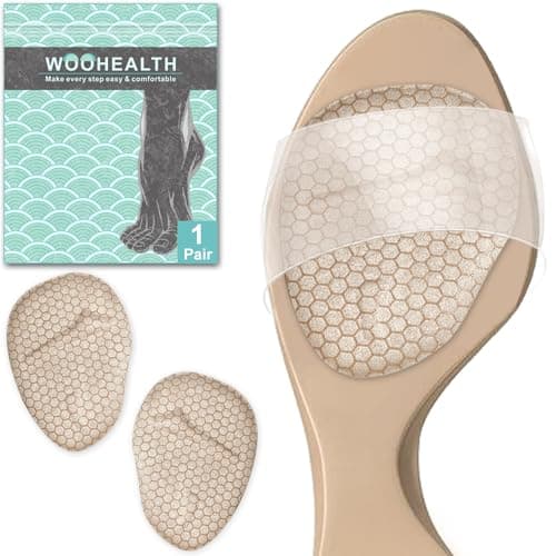 WOOHEALTH Ball of Foot Cushions Pads, Metatarsal Pads (1 Pair Forefoot Pads) for Morton's Neuroma, Callus, Metatarsalgia & Forefoot Pain Relief for Men & Women (Light Camel) - Image 1
