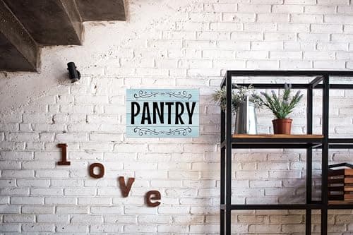 Carastora Vintage Pantry Wall Sign – Metal Tin Kitchen and Home Décor, Farmhouse Rustic Style for Bar, Café or Room Door, 12 x 8 Inches - Thumbnail 3
