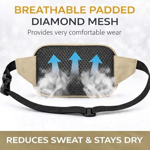 XENLYN GEAR Waist Pack for Men & Women, Premium Water-Resistant Textured Fabric Fanny Pack, Lightweight Crossbody Belt Bag with Hidden Pocket, Stylish Everyday Travel Hiking Running - Thumbnail 2