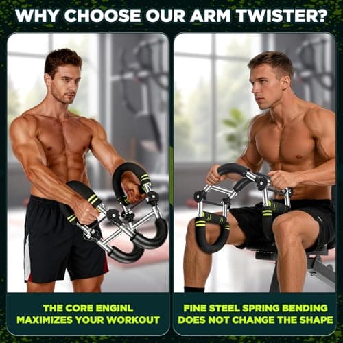 laapee Twister Arm Trainer, Adjustable Chest Workout Equipment, Arm Exerciser with Grip Strength Trainer, 20-160lbs Arm Trainer for Men Women, Folable Home Gym Strength Trainer, Chest and Arm Trainer - Thumbnail 4