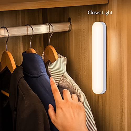 AKSDA Closet Stick on Light, LED Dimmable Under Cabinet Lighting Wireless, Magnetic Night Light Bar with Rechargeable Battery, for Kitchen Stairs Hallway Sink Counter - Thumbnail 5