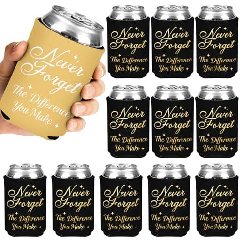 Appreciation Gifts for Coworkers, Employee, Bosses, Mentor, Teacher, Can Cooler Sleeves Holder Pack of 12, Thank You Gifts, End of Year, Retirement Farewell Going Away Birthday Gift, for Women/Men - Image 1