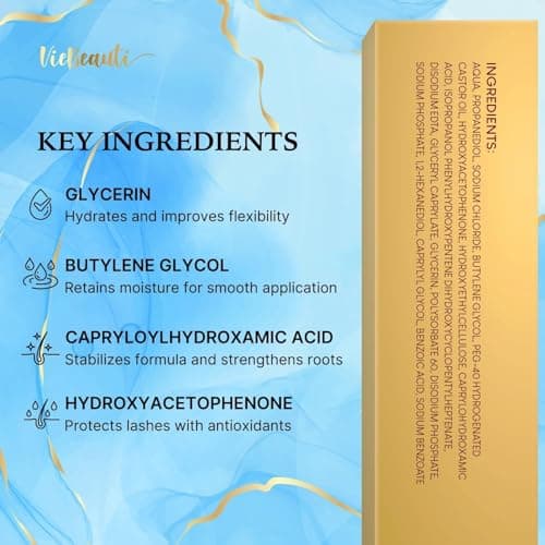 VieBeauti Eyelash Growth Serum 5mL – Lash Serum for Longer, Fuller & Thicker Looking Lashes, Advanced Nourishing Formula, Vegan & Cruelty-Free, Gentle for Sensitive Eyes - Thumbnail 6
