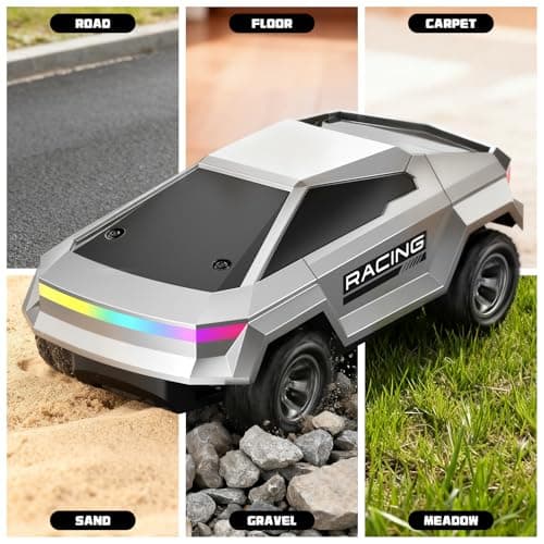 Remote Control Car, 1:24 Scale Pick-up RC Truck, 2WD High Speed All Terrain Off-Road Vehicle with Lights & Load Space, 2.4GHz Off-Road Vehicles Kids Gifts for Boys/Girls Age 3+ - Thumbnail 6