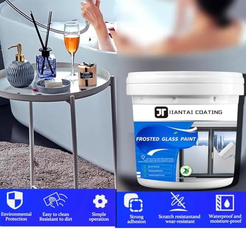 Frosted Glass Paint, Privacy Window Paint With Tools, 16Oz, Waterproof & UV Resistant for Glass Surface in Bathroom, Kitchen, Room, Sliding Doo - Thumbnail 4