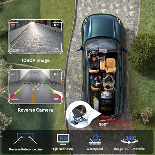 OTTOCAST ScreenFlow, 11.4" Portable CarPlay Screen for Car with Netflix YouTube and Backup Camera for iPhone(iOS 8+) Android Auto(Android 10+), Built-in Apps, Android 13 OS - Thumbnail 4