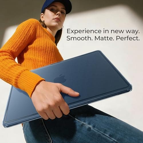 EooCoo for MacBook Air 13 Inch Case, M4/M3/M2 A3240 A3113 A2681, Snug Fit Case with Reinforced Anti-Crack Edges and Corners, True-to-Device Matte Texture, Work, Travel and Daily Carry - Thumbnail 2