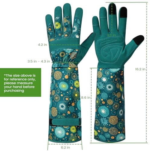 Ymomode Garden Gloves for Women - Long Sleeve Garden Gloves Ladies Light Protective Gloves for Yard & Outdoor Work - Thumbnail 6