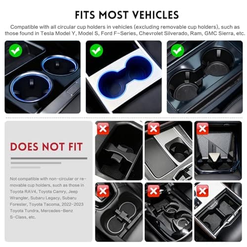 360° Rotation Car Desk for Laptop, Height-Adjustable Cup Holder Table, Wooden Car Food Tray & Laptop Mount Compatible with Tesla Model Y/3/S, Ford F150/Explorer/Maverick & Most Vehicles (Dark Walnut) - Thumbnail 4