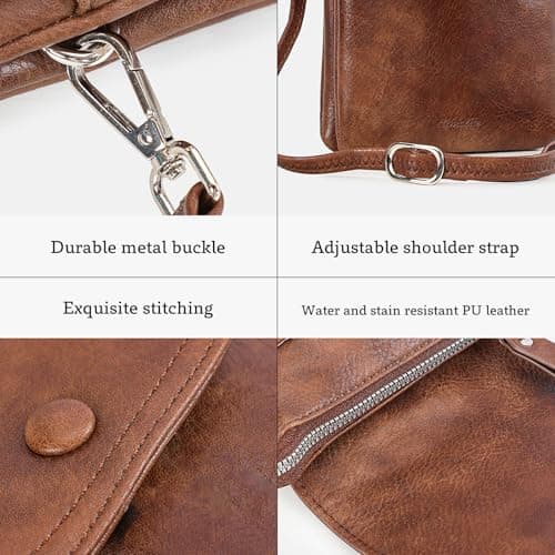 HiChiclife Crossbody Bags for Women, Mini Cell Phone Purses Shoulder Bag - Thumbnail 4