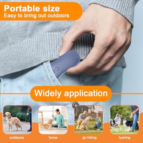 SILENTPAL Dog Bark Deterrent Device,Anti-Barking Device,Up to 15Ft Long Range & Rechargeable Bark Control,Stop Barking Dog Devices,Safe for Dogs Training,Indoor & Outdoor(Purple) - Thumbnail 6