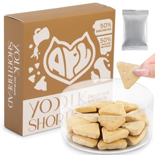 APL Freeze-Dried Treats for Dogs & Cats, 1.76oz | Made with Quail Egg Yolk & Whole Goat Milk | Supports Skin & Coat Health, Shiny Fur | All-Natural Training Snacks, Food Topper & Travel Treats