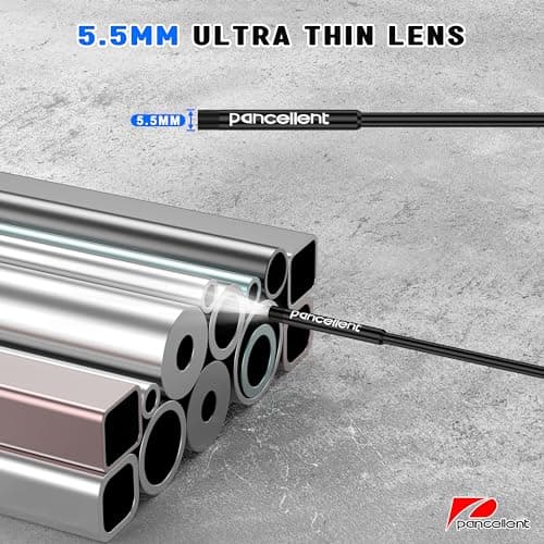0.216 in Ultra-Thin Snake Inspection Borescope, Pancellent Type C Endoscope, Scope 1920P with 6 LED Lights for Android and iOS Smartphone, iPhone, iPad, Samsung (16.5FT) - Thumbnail 2