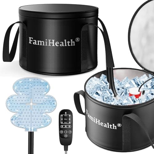 Cold Therapy Machine, Portable Ice Machine for Knee After Surgery, Programmable Knee Replacement Recovery System for Post Surgery Recovery Sports Injuries Reduce Swelling (Black D) - Image 1