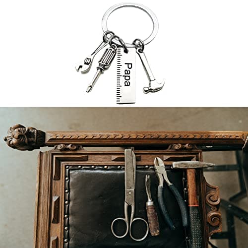 Ediseng Funny Bonus Father Gifts,Customized Dad Birthday Gift,Cool Keychain for Men,Personalized Dad Gifts from Daughter/Son/Wife (silver) - Thumbnail 4