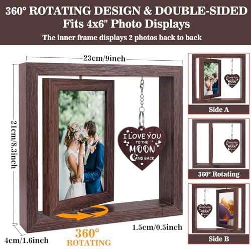 Boiveco Wedding Gifts for Couples 2026 Love Picture Frame 4x6 Romantic Mr and Mrs Anniversary Wedding Engagement Gifts for Him Her Boyfriend Girlfriend Wife Husband, Newlywed Fiance Gift for Women Men - Thumbnail 5