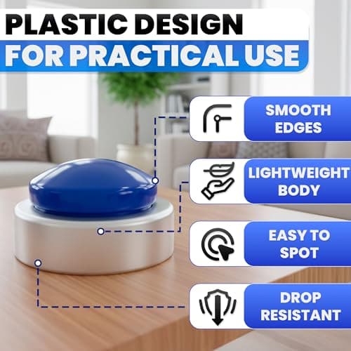 Talking Clock for Blind Elderly with English Voice & Alarm – Easy-to-Use Voice Announced Time & Date Talking Watches for the Blind | Big Button Interface, High/Low Volume, Gift for Elderly Loved Ones - Thumbnail 3